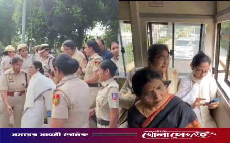 দিল্লিতে মমতা বন্দ্যোপাধ্যায় আটক