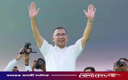 রাজশাহীর ঐতিহাসিক মাদ্রাসা মাঠে জনসভায় প্রধানমন্ত্রী