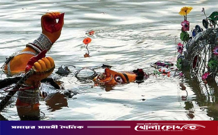 রাজধানীর ৩৩ পয়েন্টে প্রতিমা বিসর্জন, নিরাপত্তায় ১৬ হাজারের বেশি পুলিশ