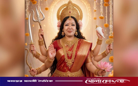ফেসবুকে দুর্গা রূপে ভাইরাল রুমিন ফারহানা, যে বার্তা এমপির