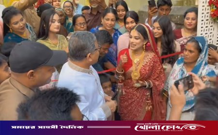 সদরপুরে বরযাত্রীর অপেক্ষায় থাকা বিয়েবাড়িতে এমপি বাবুল, উচ্ছ্বসিত কনেপক্ষ