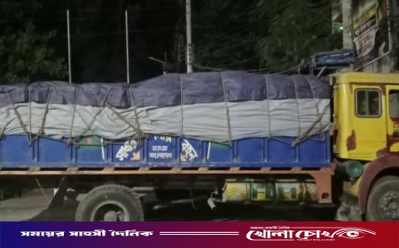 কালিয়াকৈর থেকে ছিনতাই হওয়া পণ্যবাহী ট্রাক ফরিদপুরে উদ্ধার