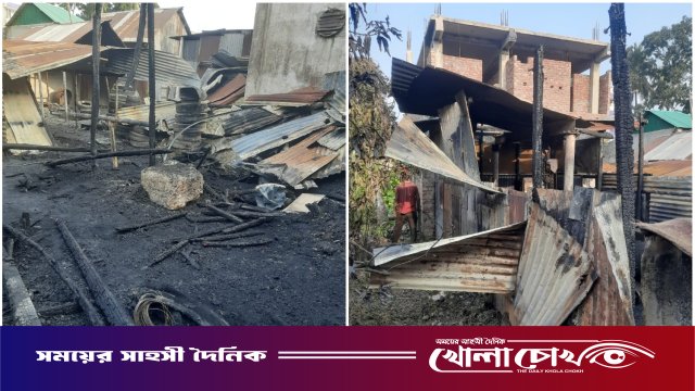 ফরিদপুরে টায়ারের গুদামে অগ্নিকাণ্ড: লাখ টাকার মালামাল ভস্মীভূত