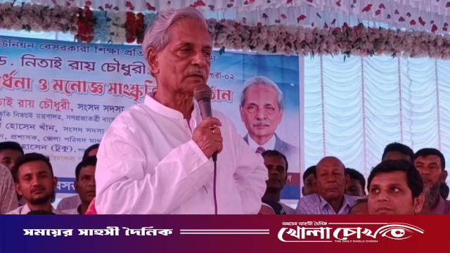 শালিখায় সংস্কৃতিমন্ত্রী নিতাই রায় চৌধুরীকে সংবর্ধনা ও সাংস্কৃতিক অনুষ্ঠান
