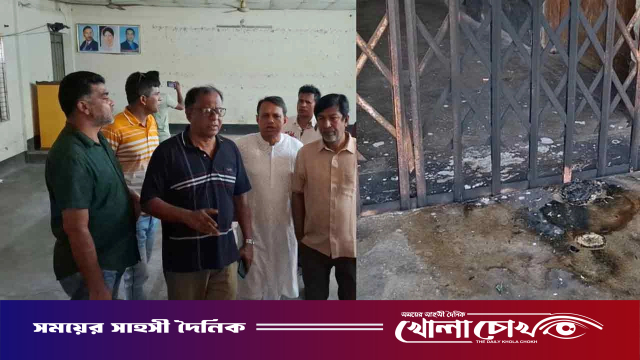 রাজবাড়ীতে বিএন‌পি কার্যালয়ে দুর্বৃত্তের আগুন
