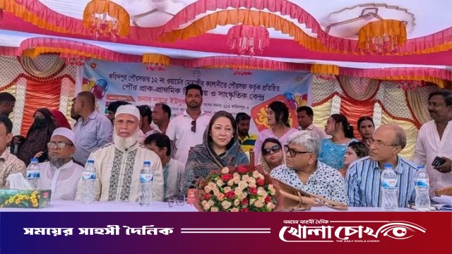 ফরিদপুরে পৌর প্রাক-প্রাথমিক বিদ্যালয় ও সাংস্কৃতিক কেন্দ্রের উদ্বোধন
