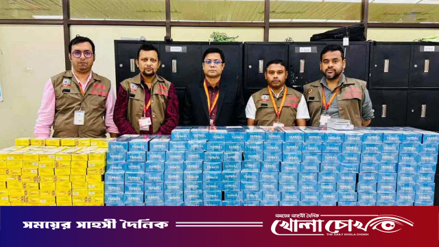 শাহজালালে তিন যাত্রীর ব্যাগে ৩২ লাখ টাকার বিদেশি সিগারেট