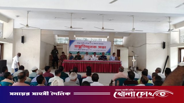 কালকিনিতে শারদীয় দুর্গাপূজা উদযাপনে প্রস্তুতিমূলক সভা অনুষ্ঠিত