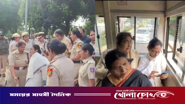 দিল্লিতে মমতা বন্দ্যোপাধ্যায় আটক