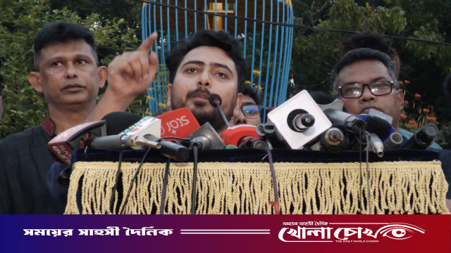 ‘গঙ্গার ন্যায্য হিস্যা আদায় করা হবে, কোনো আধিপত্যবাদ মেনে নেওয়া হবে না’: মাদারীপুরে নাহিদ ইসলাম