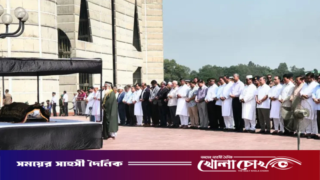 বিএনপি নেতা সালাহউদ্দিন আহমেদের প্রথম জানাজা সম্পন্ন