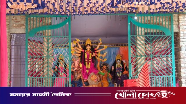 নগরকান্দায় ৬৩টি মণ্ডপে দুর্গাপূজার প্রস্তুতি সম্পন্ন, তিনটিতে বিশেষ নজরদারি