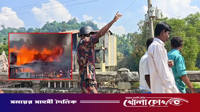 কক্সবাজারে রিসোর্টে আগুন: উদ্ধার সহায়তায় বিজিবি