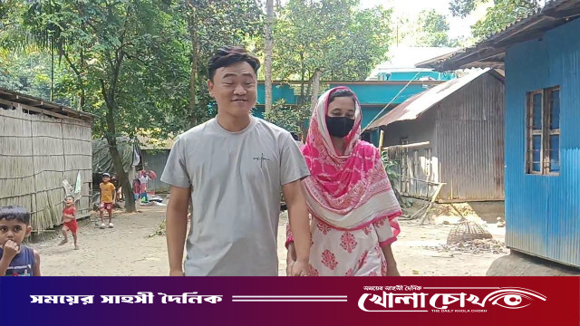 ভালোবাসার টানে মাদারীপুরে চীনা যুবক: ধর্ম বদলে প্রেমিকাকে বিয়ের আগ্রহ
