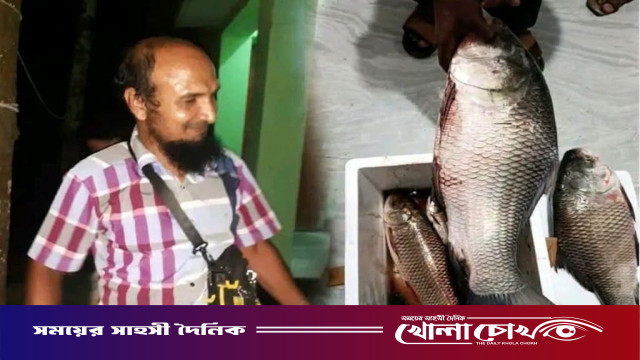 উপজেলা পরিষদের পুকুর থেকে মাছ নিয়ে যাওয়ার সময় খাদ্য কর্মকর্তা আটক