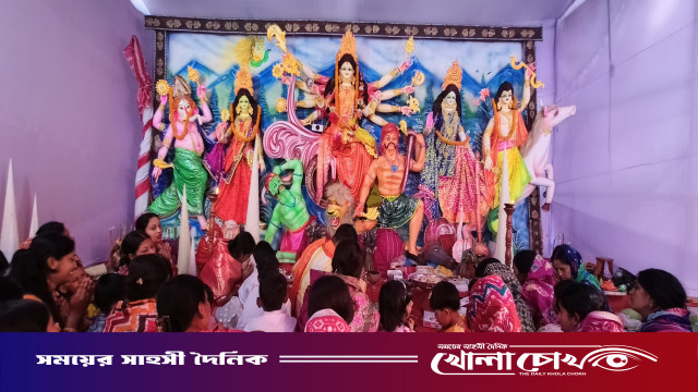 মহম্মদপুরে ধর্মীয় ভাবগাম্ভীর্যে মহাষ্টমী উদযাপন, ১২৮ মণ্ডপে চলছে দুর্গোৎসব