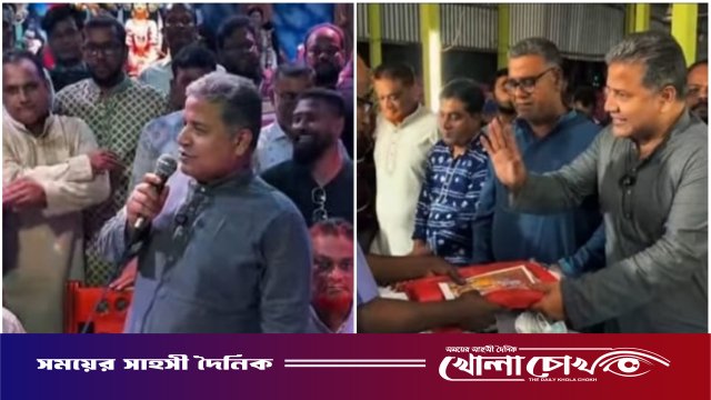 চরভদ্রাসনে ১৩টি পূজামণ্ডপ পরিদর্শন ও শুভেচ্ছা বিনিময় করলেন এমপি বাবুল