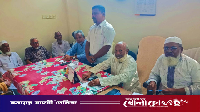 আগৈলঝাড়ায় বীর মুক্তিযোদ্ধাদের সাথে ইউপি চেয়ারম্যান প্রার্থী বখতিয়ারের মতবিনিময় সভা