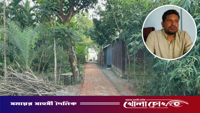 সালথায় নিজস্ব অর্থায়নে পূজামণ্ডপের রাস্তা করলেন যুবদল নেতা, সম্প্রীতির প্রশংসায় স্থানীয়রা