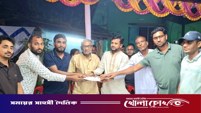 আলফাডাঙ্গায় পূজামণ্ডপ পরিদর্শনে ভাইস চেয়ারম্যান পদপ্রার্থী হেমায়েত হোসেন: দিলেন আর্থিক সহায়তা