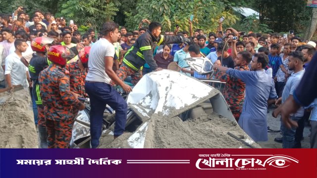 ফরিদপুরে ত্রিমুখী সংঘর্ষে শিশুসহ নিহত ৩, আহত ৩