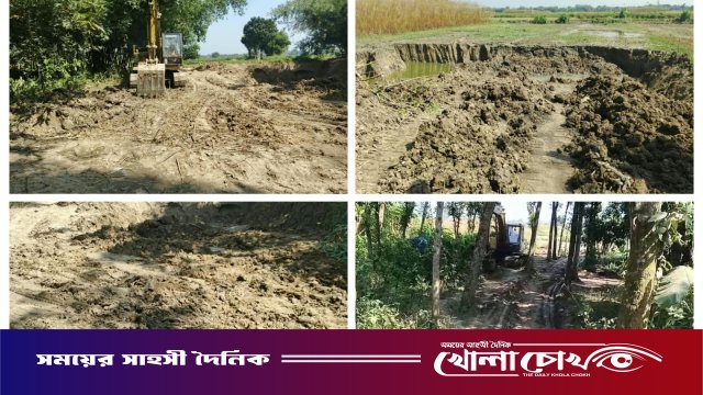 দৌলতপুরে রাতের আঁধারে ফসলি জমির মাটি কাটার মহোৎসব