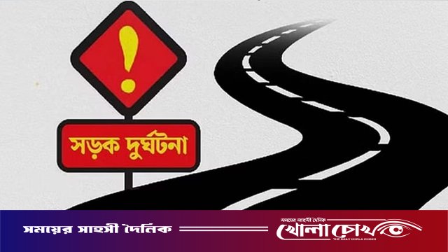 নগরকান্দায় বাস-ট্রাক মুখোমুখি সংঘর্ষ, চালক আহত