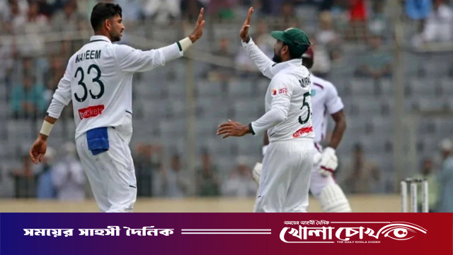 নাঈমের তাণ্ডবে লিড পেল বাংলাদেশ